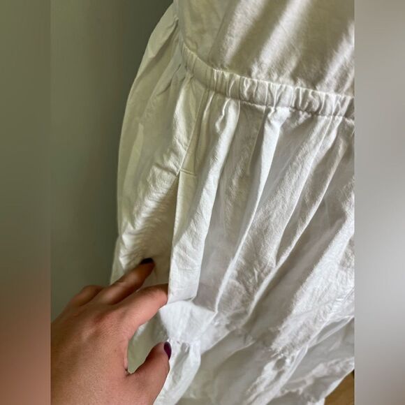 Madewell Button-Front Tiered Midi Dress NWT Size 12 - Picture 10 of 12